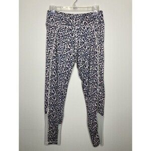 2XIST Workout Legging Women Size Medium Mesh Panels Full Length Back Zip Pocket